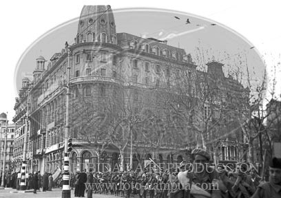 Toma de Barcelona por el Ejército Nacional, calles de Barcelona