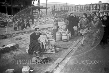 Toma de Barcelona por el Ejército Nacional, calles de Barcelona