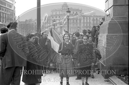 Toma de Barcelona por el Ejército Nacional, calles de Barcelona