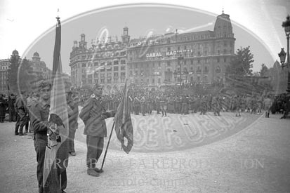 Toma de Barcelona por el Ejército Nacional, calles de Barcelona