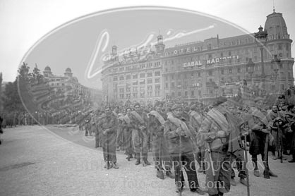 Toma de Barcelona por el Ejército Nacional, calles de Barcelona