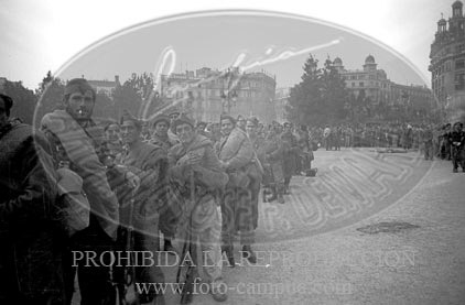 Toma de Barcelona por el Ejército Nacional, calles de Barcelona