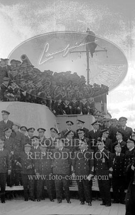 Franco con la Armada en Barcelona