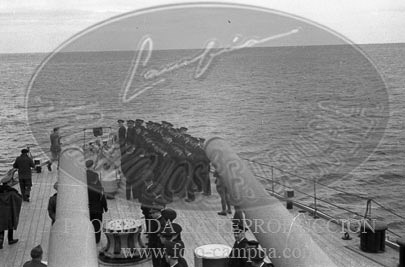 Franco con la Armada en Barcelona