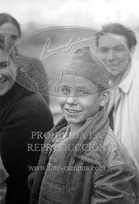 Milicianos y refugiados en Perpignan