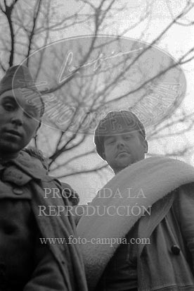 Milicianos y refugiados en Perpignan