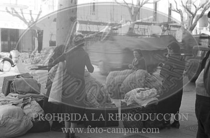 Milicianos y refugiados en Perpignan