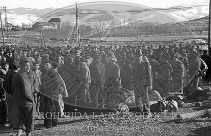 Campos de  refugiados en Perpignan