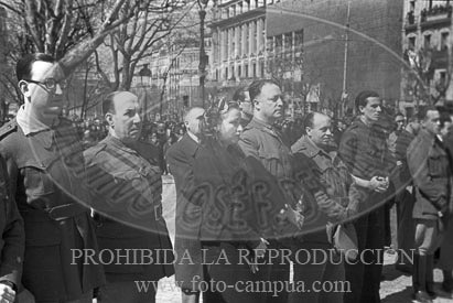 Misa por la victoria en la Puerta de Alcalá de Madrid