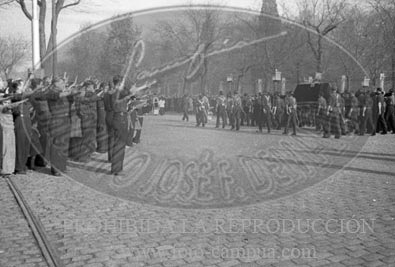 Traslado de los restos de Jose Antonio a El Escorial