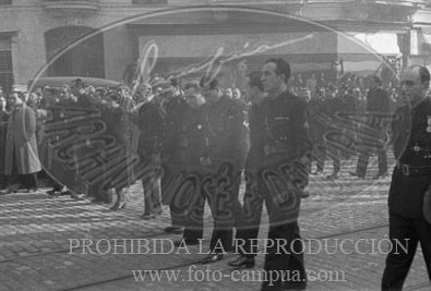 Traslado de los restos de Jose Antonio a El Escorial