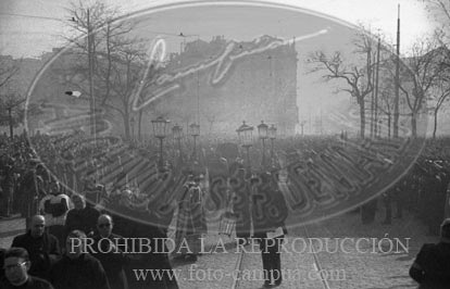 Traslado de los restos de Jose Antonio a El Escorial