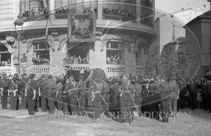 Traslado de los restos de Jose Antonio a El Escorial