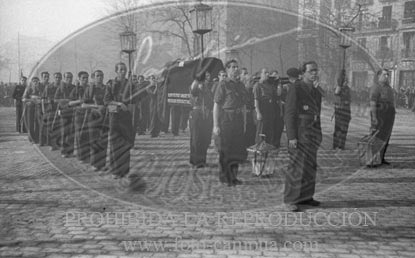 Traslado de los restos de Jose Antonio a El Escorial