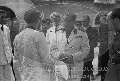 Visita del Conde Ciano a Zarauz