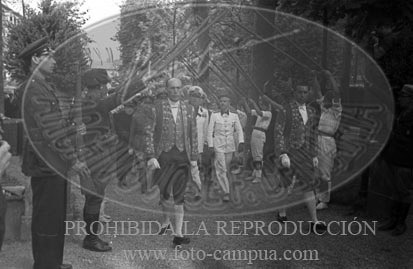 Visita del Conde Ciano a Zarauz