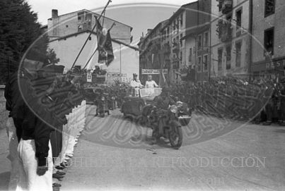 Visita del Conde Ciano a Zarauz