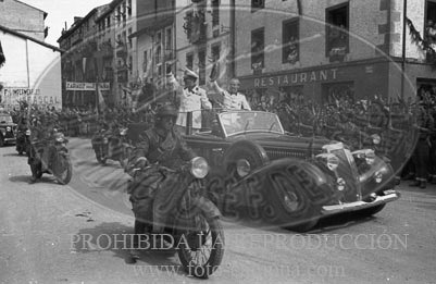 Visita del Conde Ciano a Zarauz
