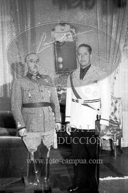 Franco recibe al Conde Ciano