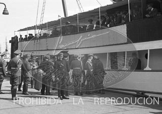 Llegada de la Legión Cóndor a Hamburgo