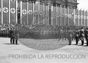 Formacion de la Legión Condor. Homenaje en berlin