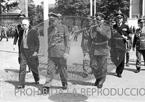 Formacion de la Legión Condor. Homenaje en berlin