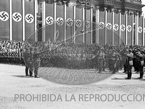 Formacion de la Legión Condor. Homenaje en berlin