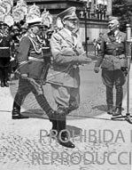 Formacion de la Legión Condor. Homenaje en berlin