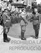 Formacion de la Legión Condor. Homenaje en berlin