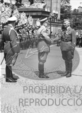 Formacion de la Legión Condor. Homenaje en berlin