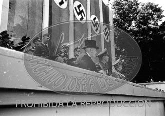 Formacion de la Legión Condor. Homenaje en berlin