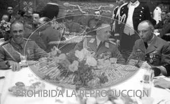 Los generales españoles con Hitler