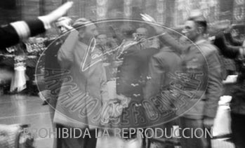 Los generales españoles con Hitler