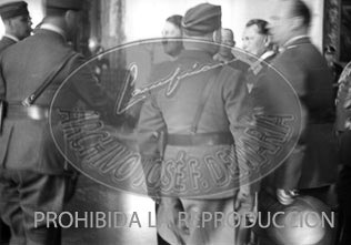 Los generales españoles con Hitler