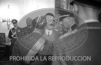 Los generales españoles con Hitler