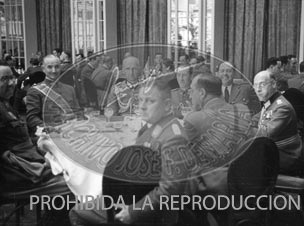 Los generales españoles con Hitler