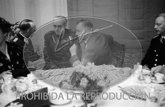 Los generales españoles con Hitler