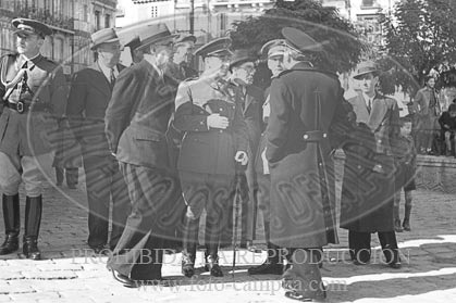 Actos en honor de los defensores del Alcazar de Toledo, presididos por el general García Valiño