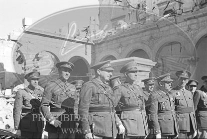 Actos en honor de los defensores del Alcazar de Toledo, presididos por el general García Valiño