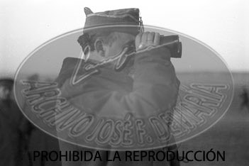 Franco con Davila en el frente de Teruel