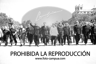 Desfile primer aniversario de la liberación de Madrid