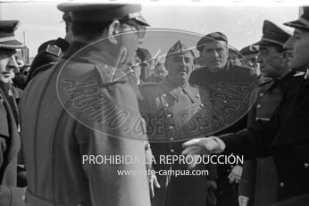Franco visita Barcelona. enero 1942