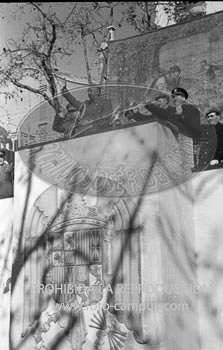 Franco visita Barcelona. enero 1942