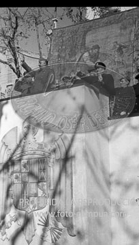 Franco visita Barcelona. enero 1942