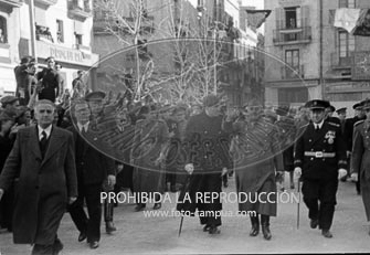 Franco visita Barcelona. enero 1942