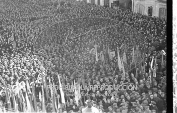 Franco visita Barcelona. enero 1942