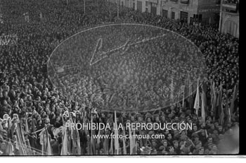 Franco visita Barcelona. enero 1942