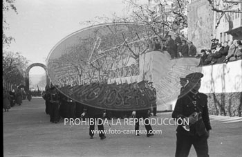 Franco visita Barcelona. enero 1942