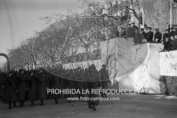 Franco visita Barcelona. enero 1942