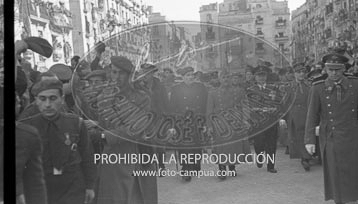 Franco visita Barcelona. enero 1942